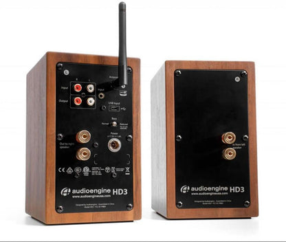 Audioengine HD3 Premium Wireless Speakers Walnut