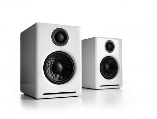 Audioengine A2+ Wireless 2.0 Active Desktop Speakers System - White