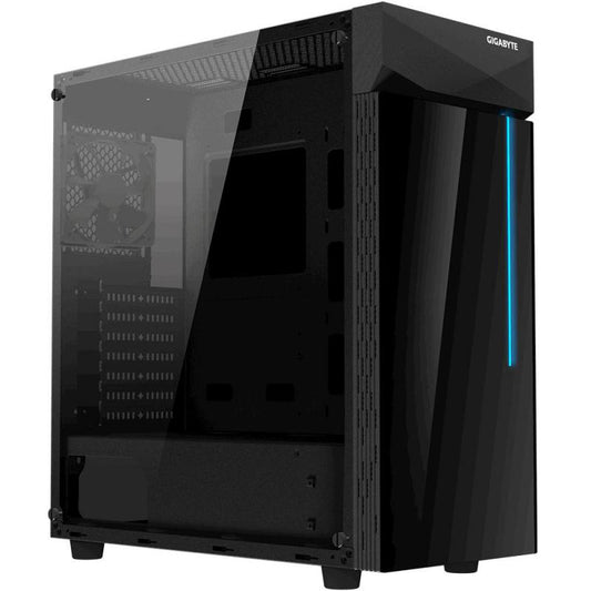 Gigabyte C200 Glass Black ATX Case, Front and Side T/G Window, No PSU