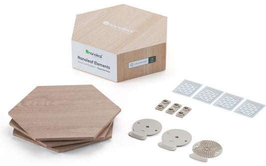 Nanoleaf Elements Wood Look Expansion Kit, Pack of 3