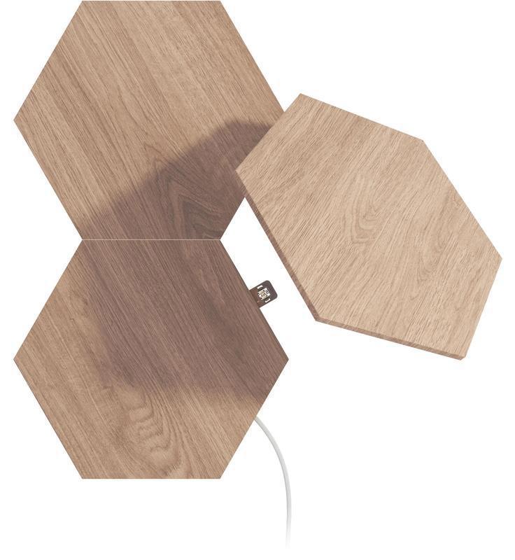 Nanoleaf Elements Wood Look Expansion Kit, Pack of 3