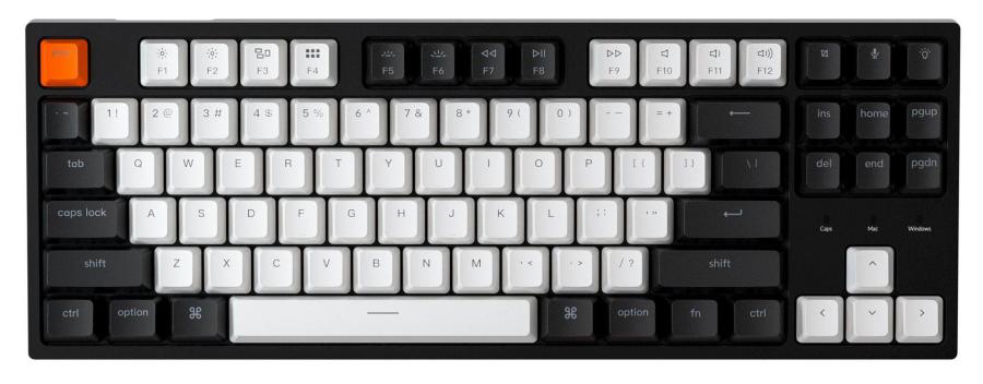 Keychron C1 RGB Wired Mechanical Keyboard, Gateron Brown