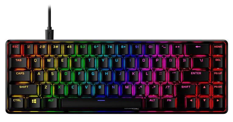 HyperX Alloy Origins 65 Mechanical Gaming Keyboard, HyperX Aqua, RGB