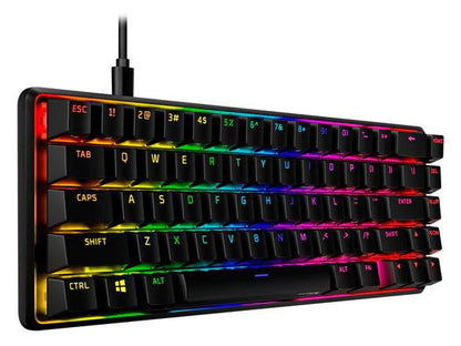 HyperX Alloy Origins 65 Mechanical Gaming Keyboard, HyperX Aqua, RGB