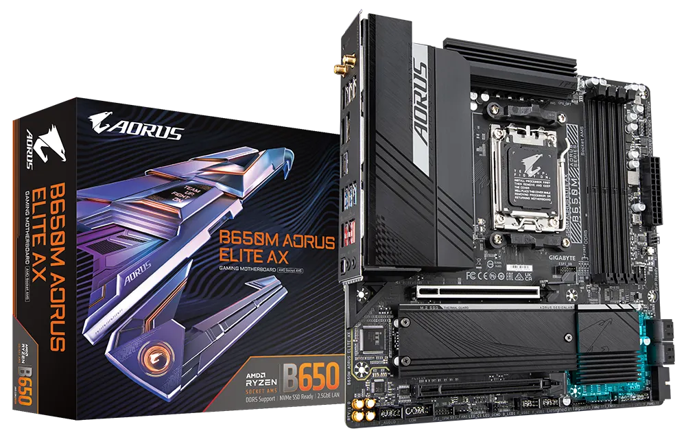 Gigabyte B650M AORUS ELITE AX Motherboard Refurbished Available at $269