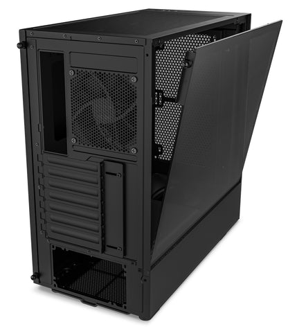 NZXT H5 Flow Edition Mid Tower Black ATX Case, T/G Panel, No PSU