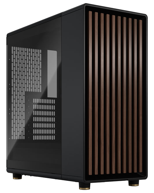 Fractal Design North Charcoal Black TG Dark ATX Case, NO PSU