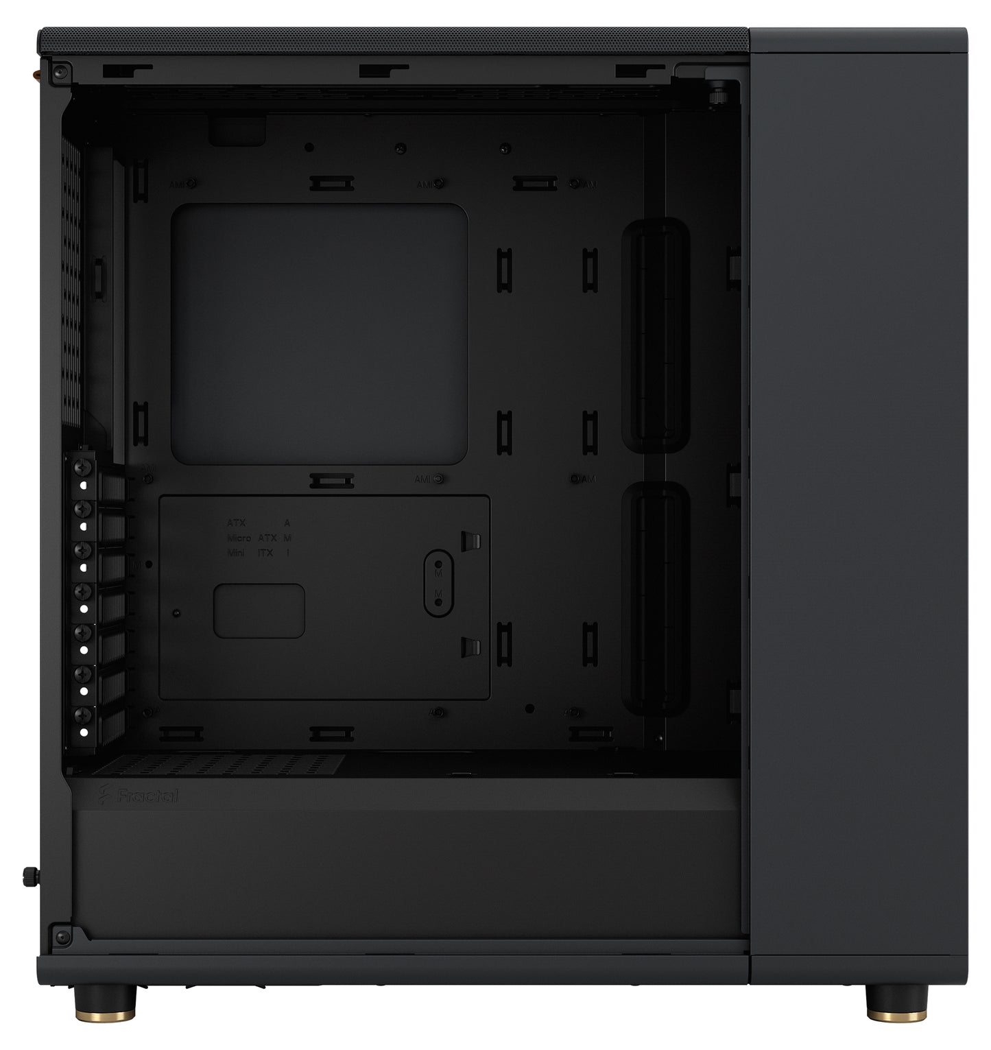 Fractal Design North Charcoal Black TG Dark ATX Case, NO PSU