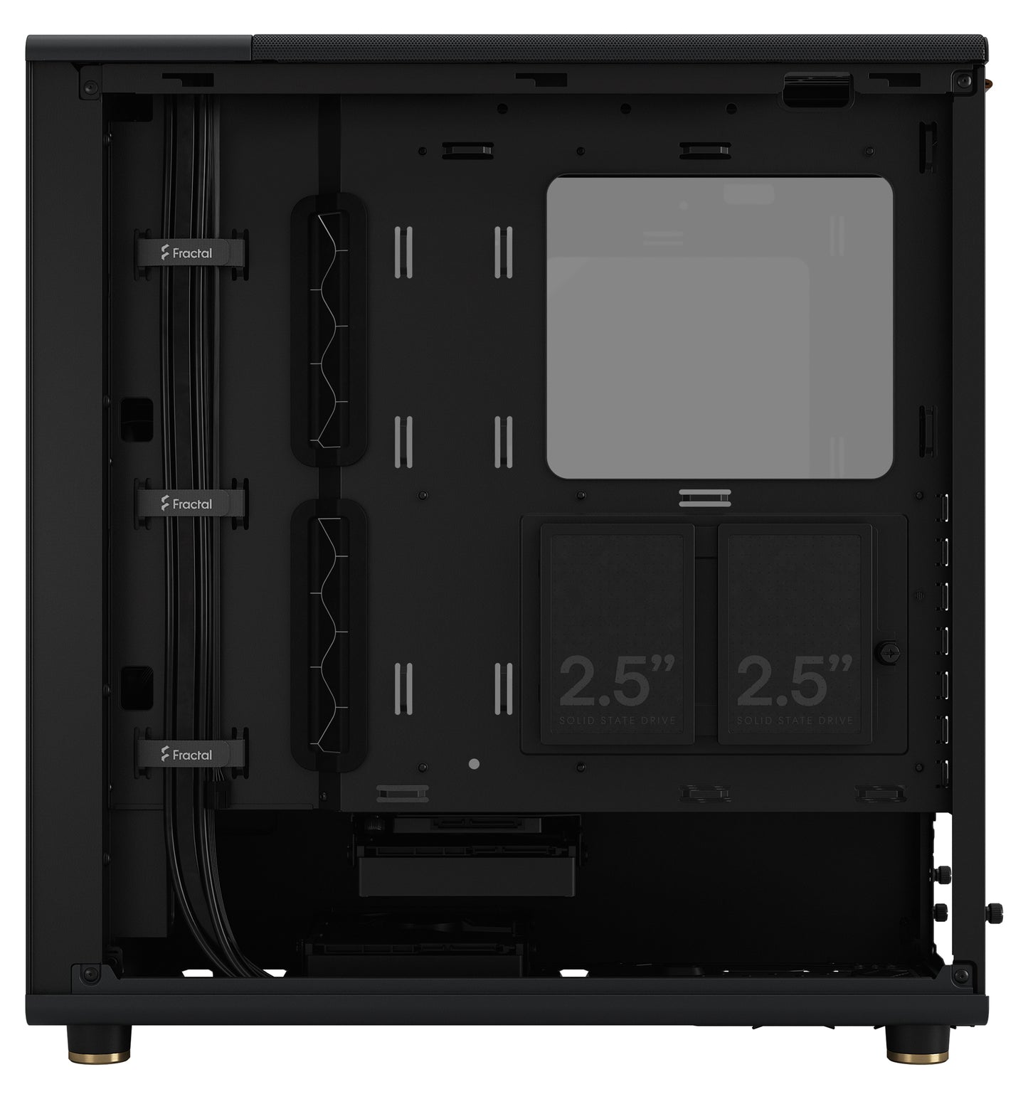 Fractal Design North Charcoal Black TG Dark ATX Case, NO PSU