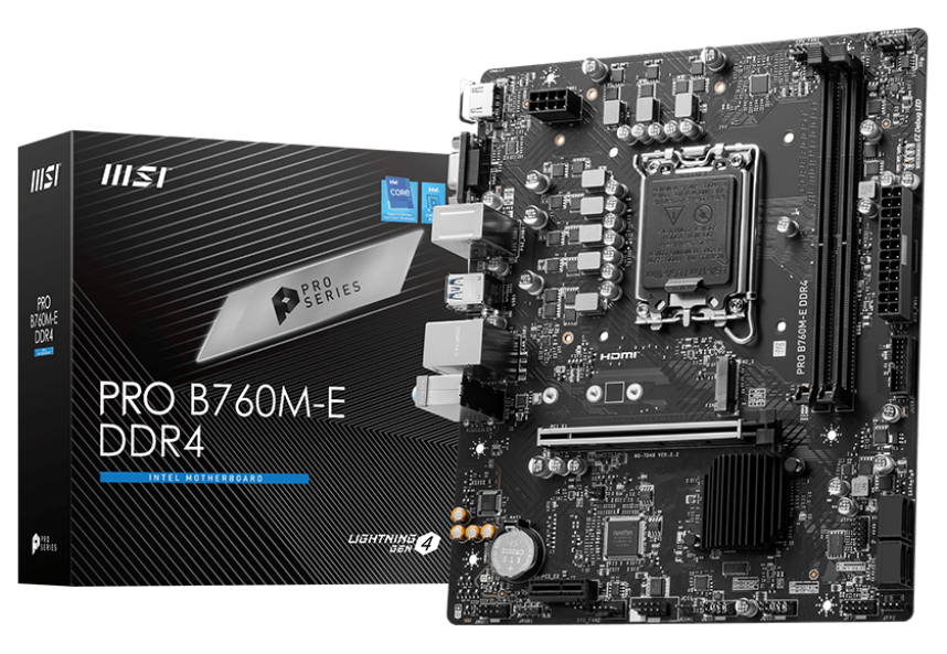 MSI PRO B760M-E DDR4 Motherboard