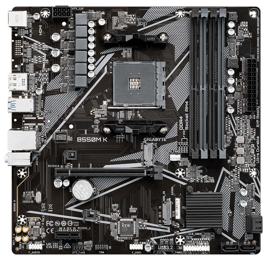 Gigabyte B550M K Motherboard