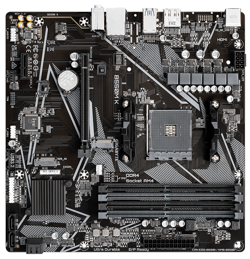 Gigabyte B550M K Motherboard