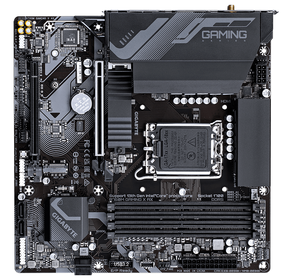 Gigabyte B760M GAMING X AX Motherboard