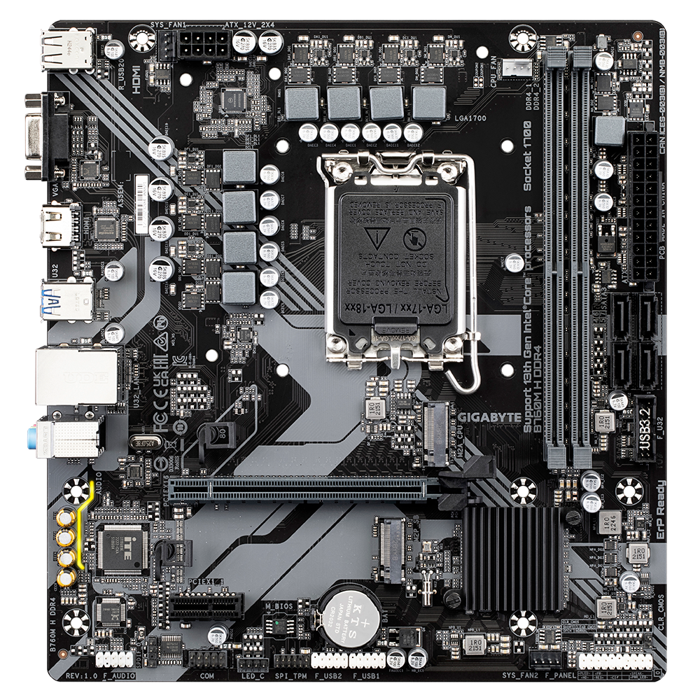 Gigabyte B760M H DDR4 Motherboard