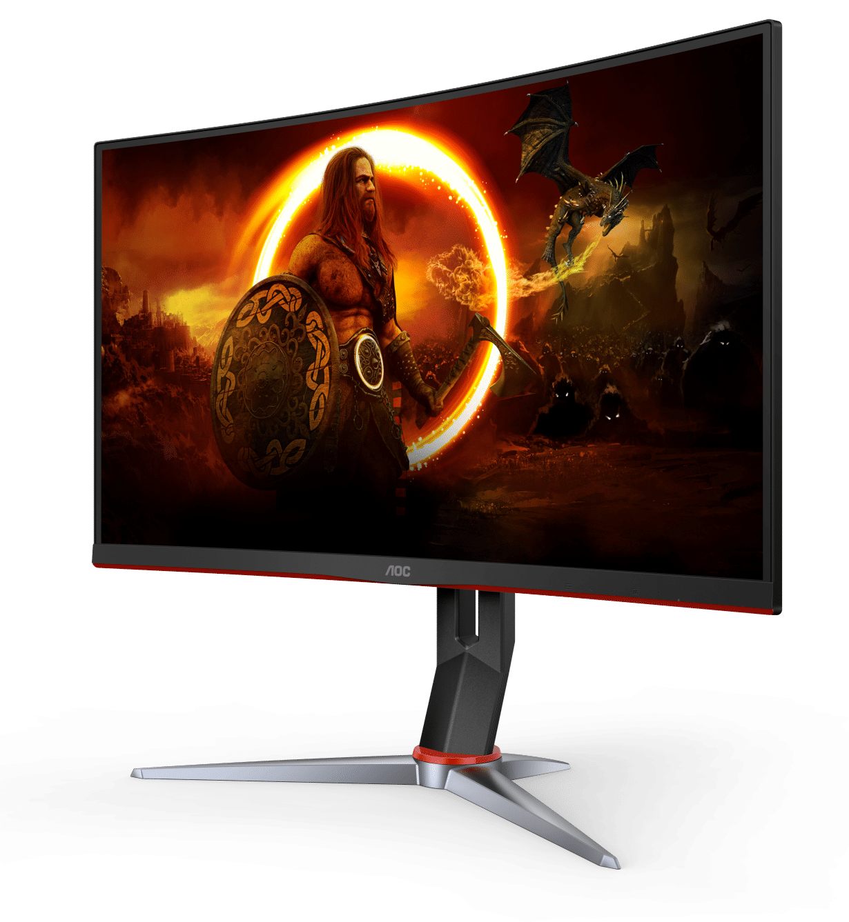 AOC CQ27G2X 27inch 180Hz QHD VA Curved Gaming Monitor