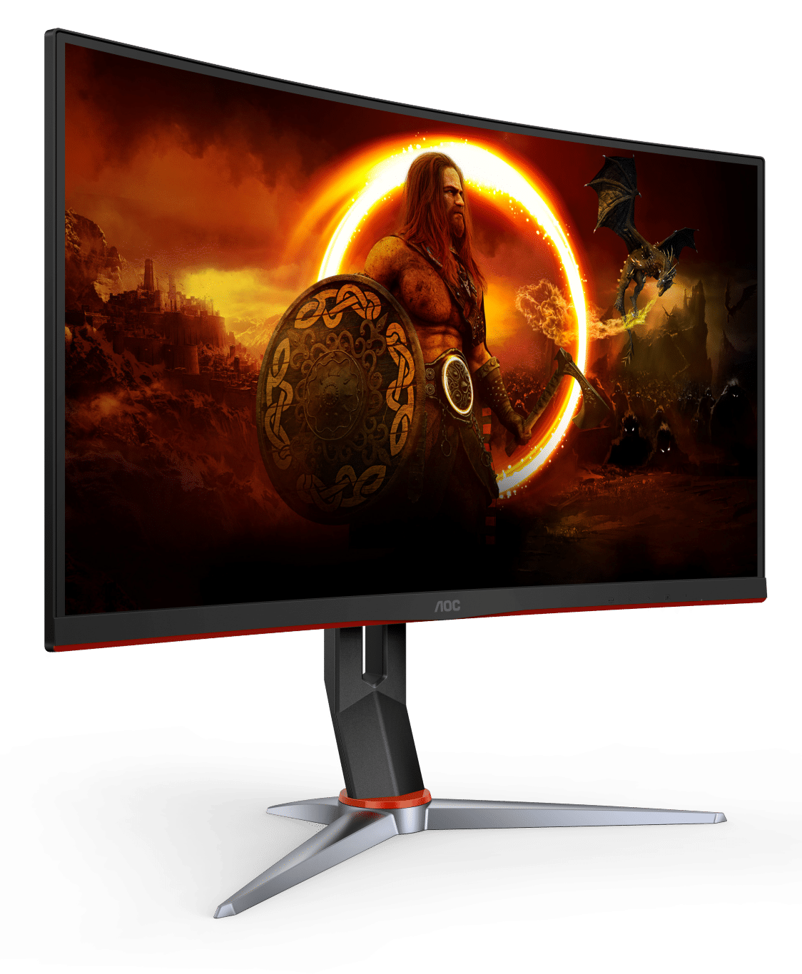 AOC CQ27G2X 27inch 180Hz QHD VA Curved Gaming Monitor