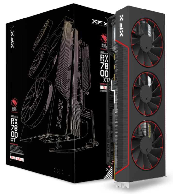 XFX Quicksilver Radeon RX 7800 XT Magnetic Air Gaming, 16GB