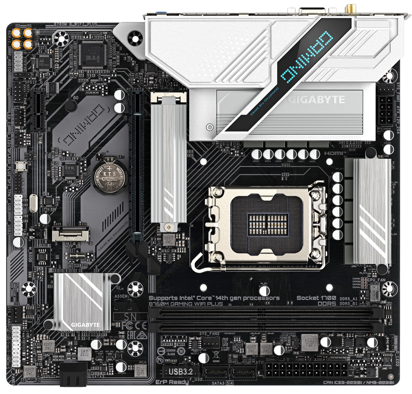 Gigabyte B760M GAMING WIFI PLUS Motherboard