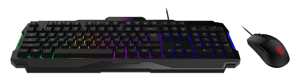 MSI Forge GK100 RGB Black Wired Keyboard and Mouse Combo