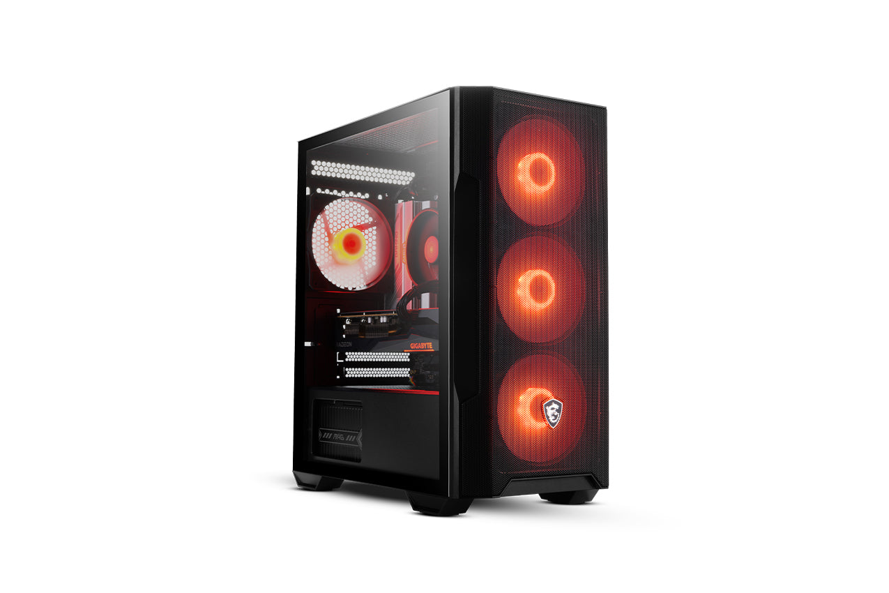 Red RX 7600 Gaming PC