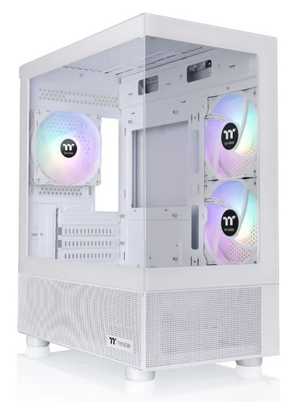 Thermaltake View 170 TG ARGB Snow Micro ATX Case, T/G Panels, NO PSU