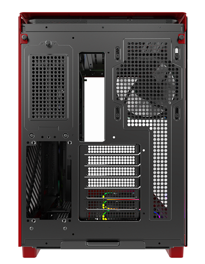 Montech KING 95 PRO Red Mid Tower ATX Case, T/G Side Panels, NO PSU