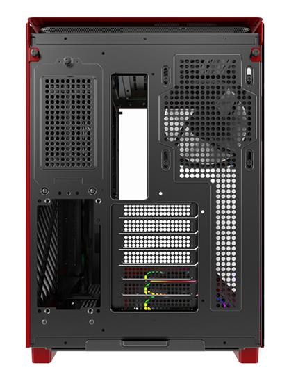 Montech KING 95 PRO Red Mid Tower ATX Case, T/G Side Panels, NO PSU