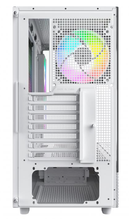 Montech XR White Mid Tower ATX Case, Tempered Glass Panels, NO PSU