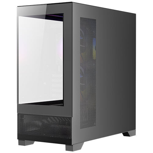 Antec CX500M ARGB Black Gaming Micro ATX Case, T/G Side Panels, NO PSU