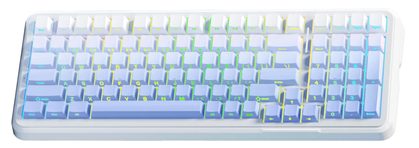 MCHOSE K99 RGB Glacier Gradient Wireless Mechanical Keyboard, Icy SW